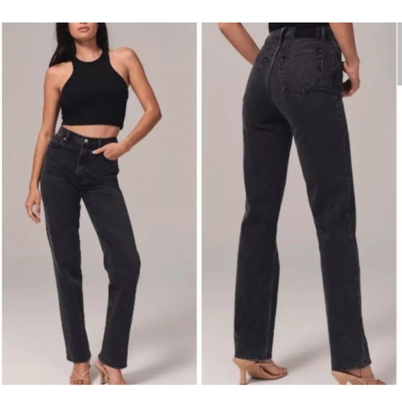 Abercrombie & fitch 90s straight jeans 26 - Picture 1 of 5